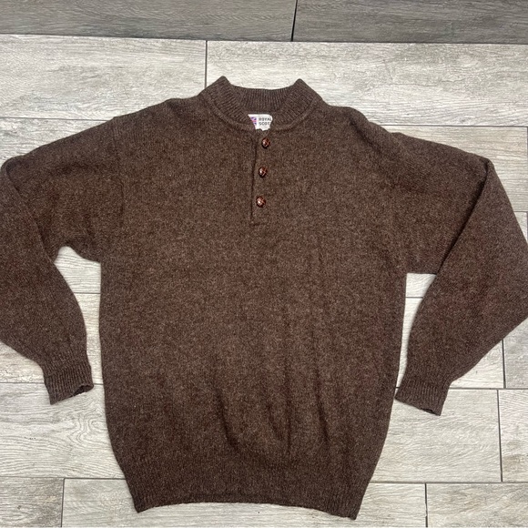 Royal Scott pure wool brown sweater size Xl - Picture 3 of 10